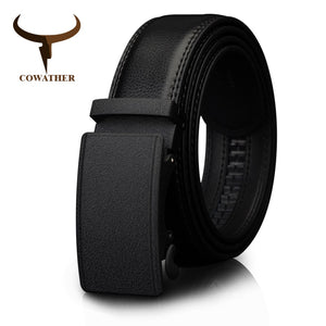 Black Leather Belt - essentials4yu