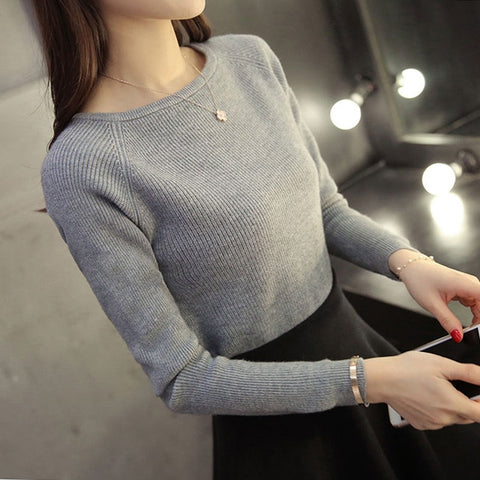 Soft Sweater Long Sleeve Pullover - essentials4yu