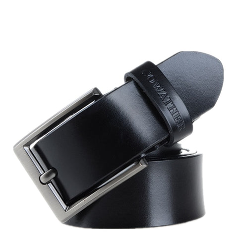 Leather Belt Buckle Silver - essentials4yu