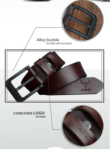 Leather Belt Square Slate - essentials4yu