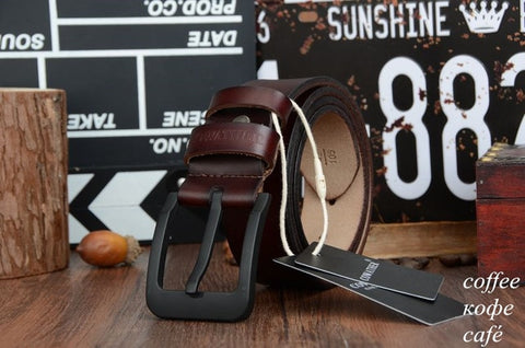 Leather Belt Square Slate - essentials4yu