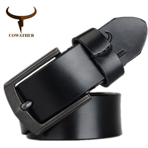 Leather Belt Buckle Gunmetal - essentials4yu